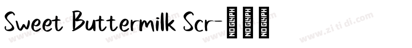 Sweet Buttermilk Scr字体转换